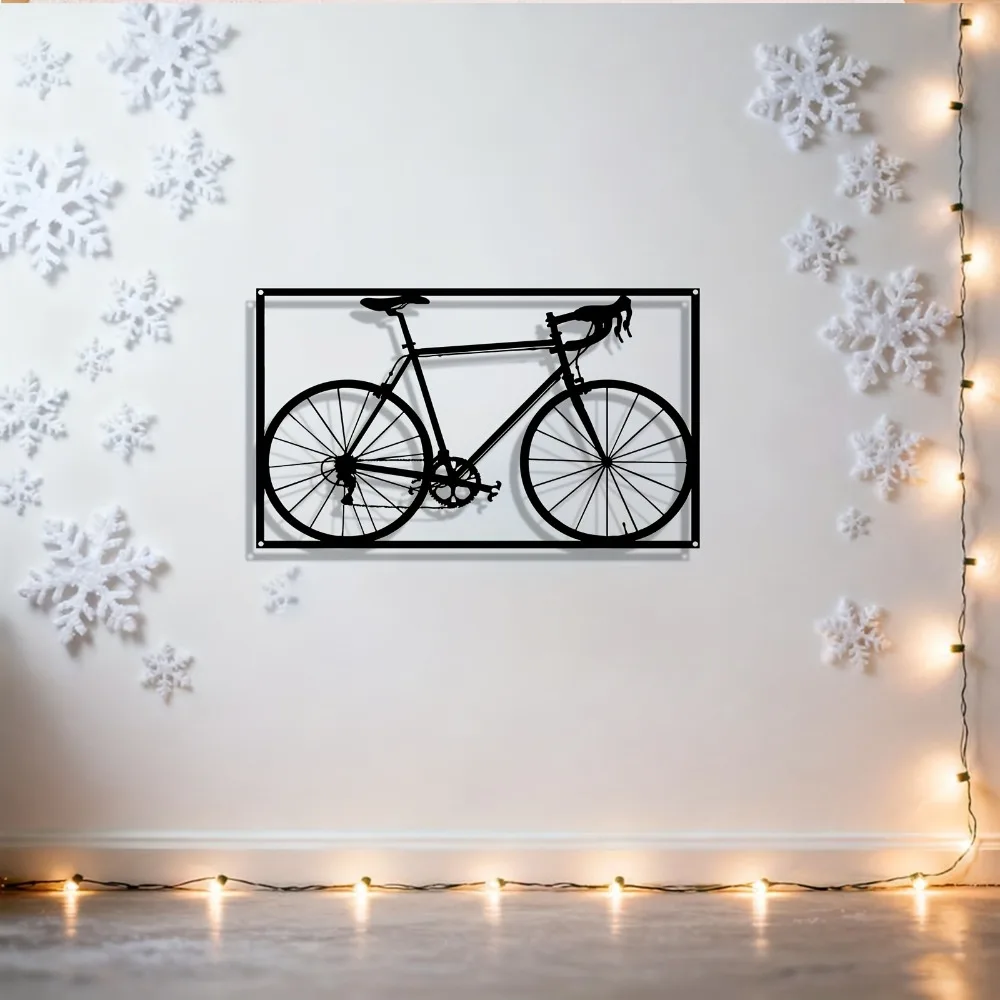 Cycling Gear Gifts - CIFBUY メタルウォールアート 鉄製自転車装飾 丈夫なギアデザイン 壁掛けオーナメント 防錆