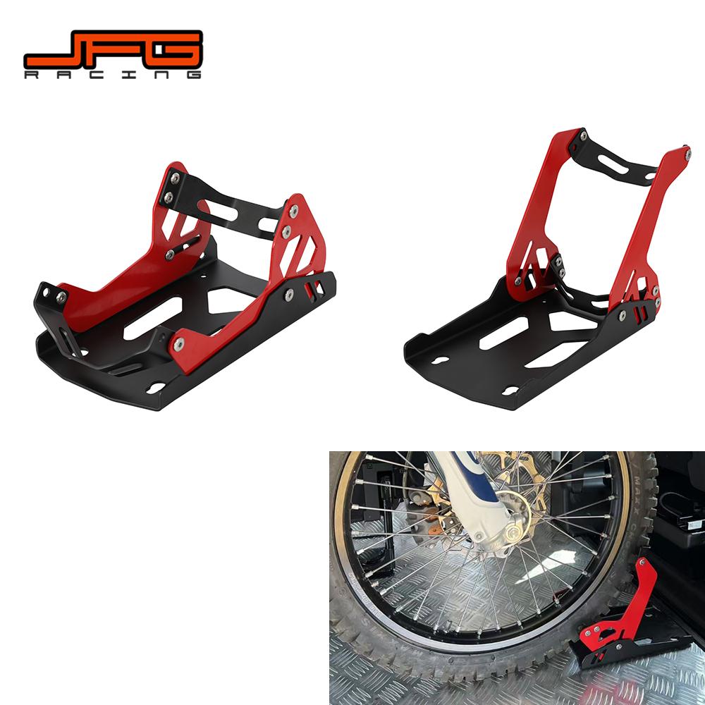 Cycling Gear Stand - トレーラーラック トレーラーフレーム 前輪固定サポートブラケット 駐車固定フレーム 耐荷重1800ポンド 8インチ～21インチ電動自転車・ピットバイク・ダートバイク用