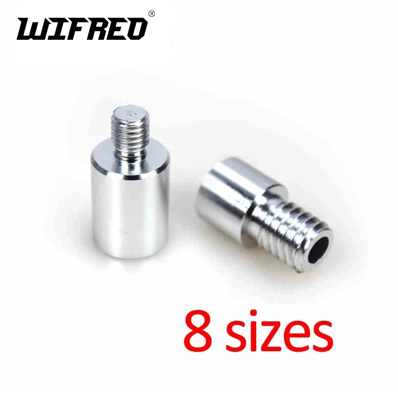 Cycling Landing Gear - Wifreo 1PC アルミ亜鉛合金ランディングネットハンドルネジアダプターオスメス 8 ミリメートルに 10