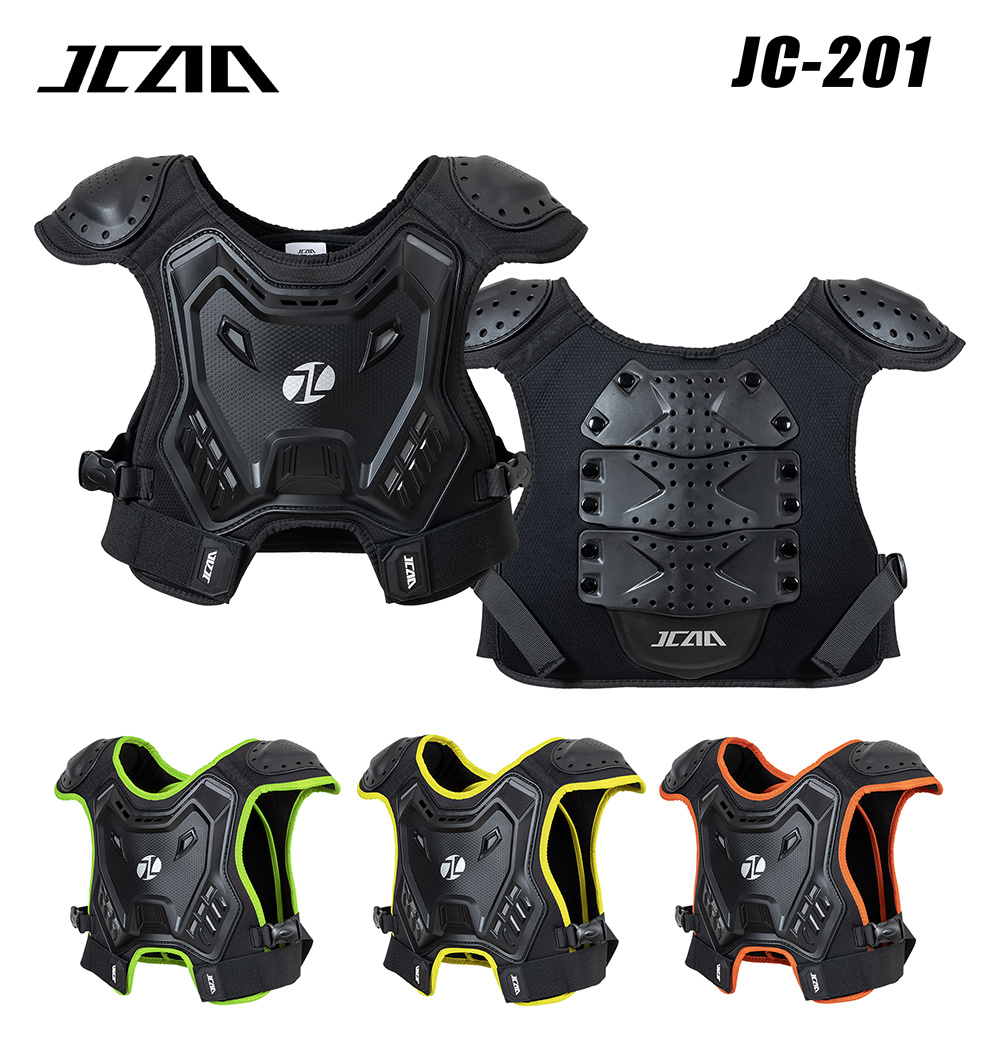 Cycling Protective Gear Kids - 子供用モトクロスボディアーマー保護ベストDH ATVダートバイクバックチェストプロテクターキッズスポーツサイクリングスケート保護ギア