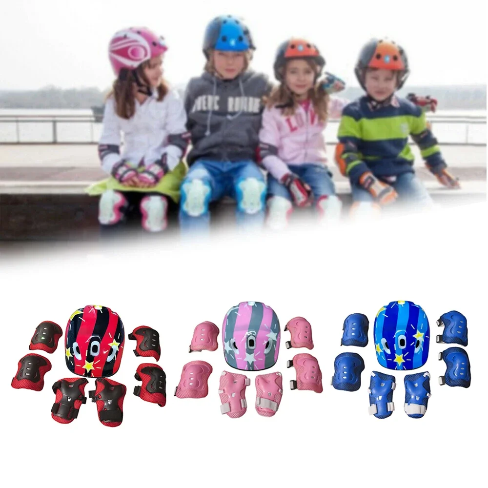 子供用の保護具セット、調節可能なヘルメットと膝パッド、肘パッ - Cycling Protective Gear Kids のレビューと価格