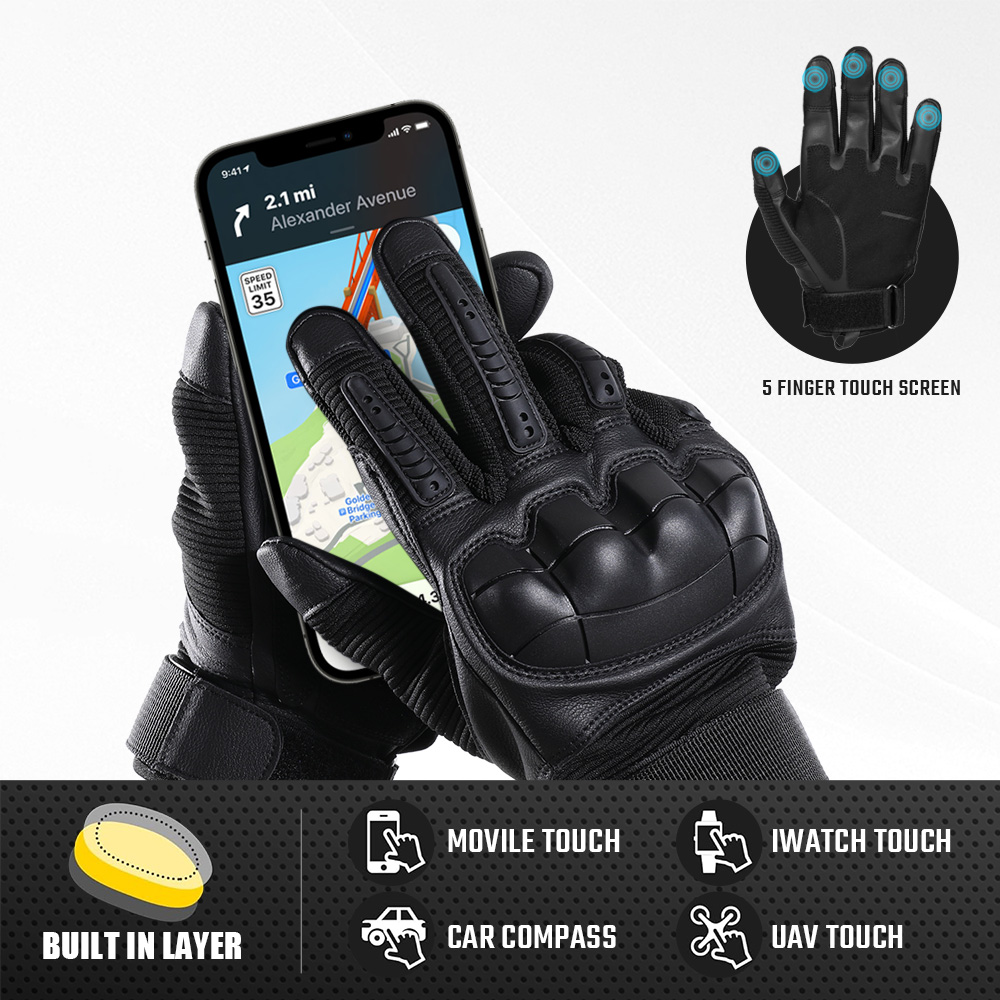 タッチスクリーンハンティンググローブハードシェルアウトドアス - Cycling Gear Display のレビューと価格