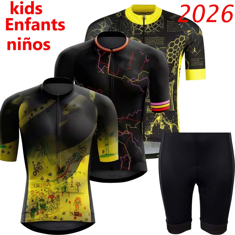 キッズフランスツアー2026サイクリングジャージセット ウォ - Cycling Protective Gear Kids のレビューと価格