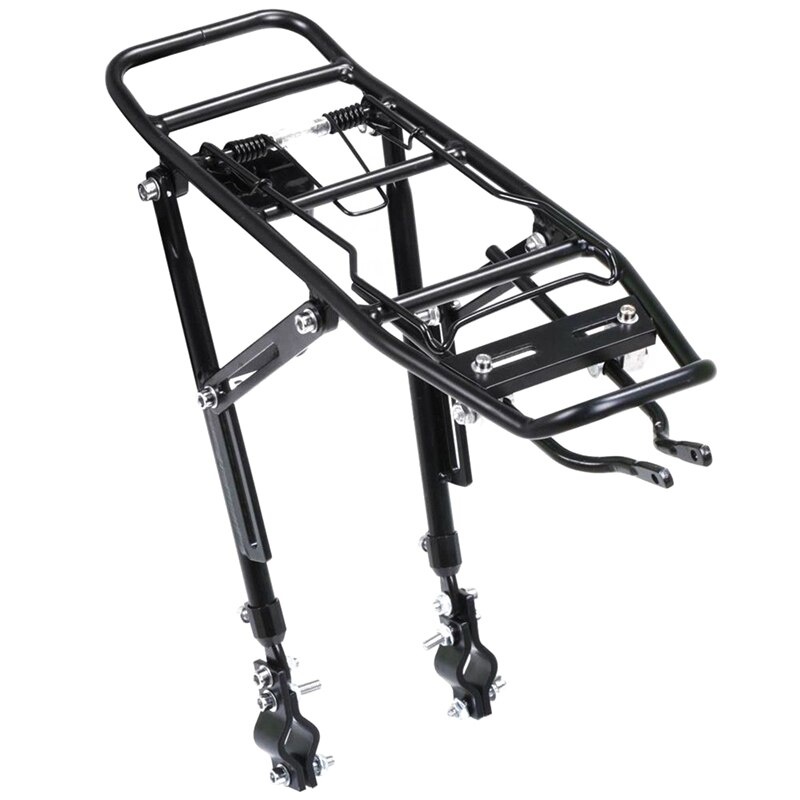 1PC 合金リア自転車ラックキャリアバッグ荷物サイクルマウン - Cycling Gear Storage Rack のレビューと価格
