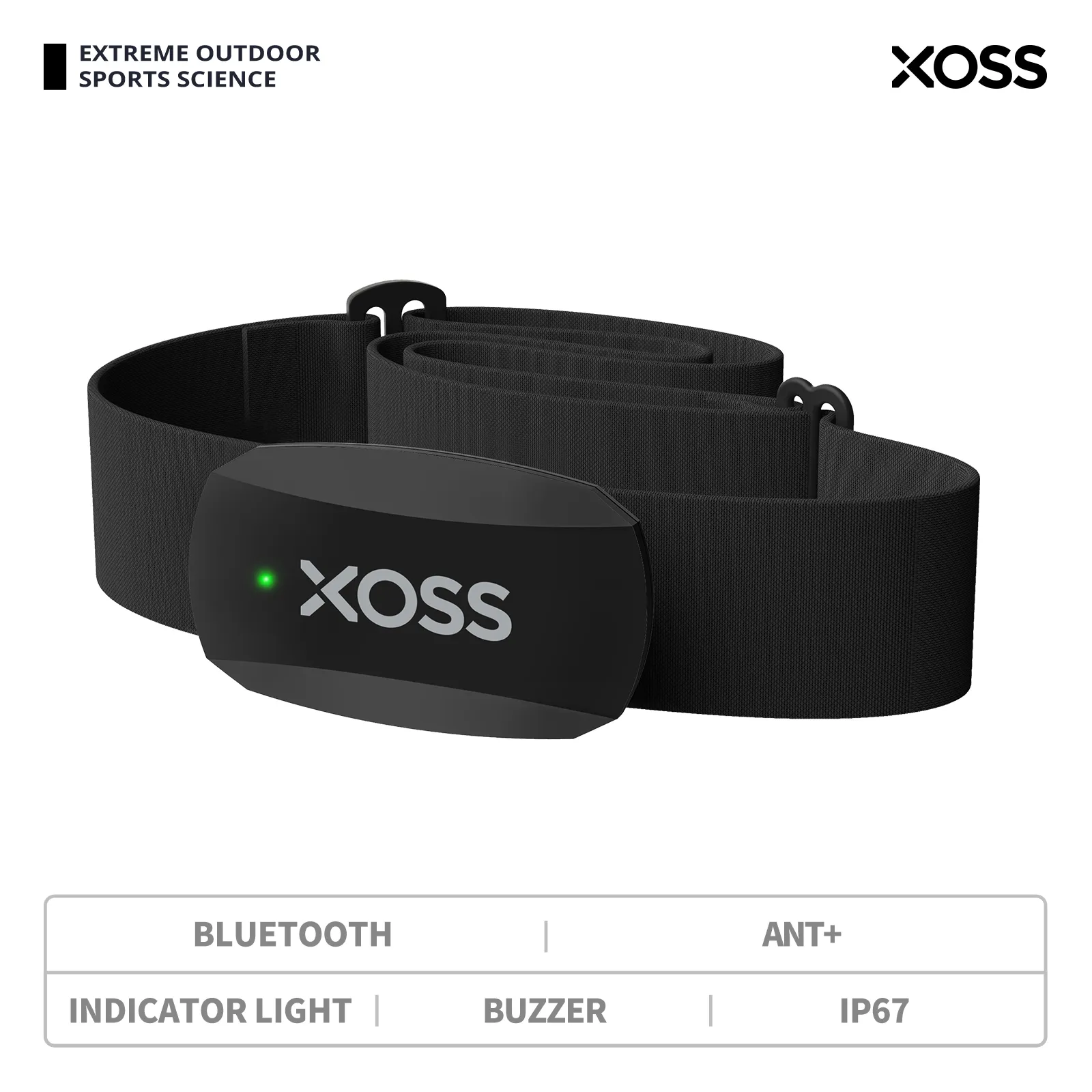 Xoss x2チェストストラップ心拍数モニターサイクリング、 - Cycling Heart Rate Monitor のレビューと価格