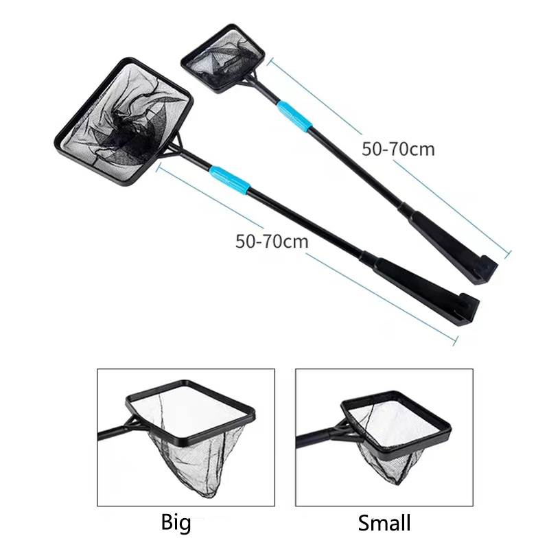 拡張可能なロングハンドルスクエア水族館の水槽漁網ランディング - Cycling Landing Gear のレビューと価格