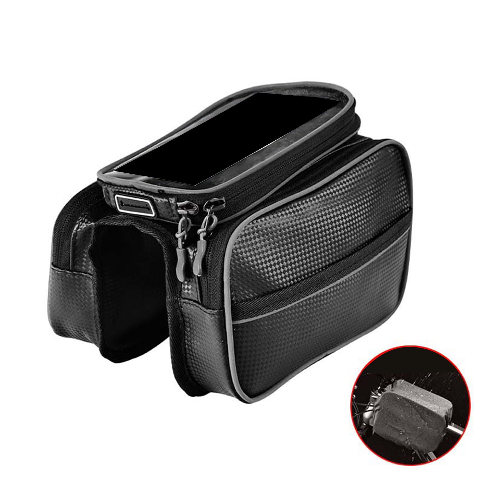 サイクリング用フロントフレームチューブバッグ、必須装備収納、 - Cycling Gear Essentials のレビューと価格