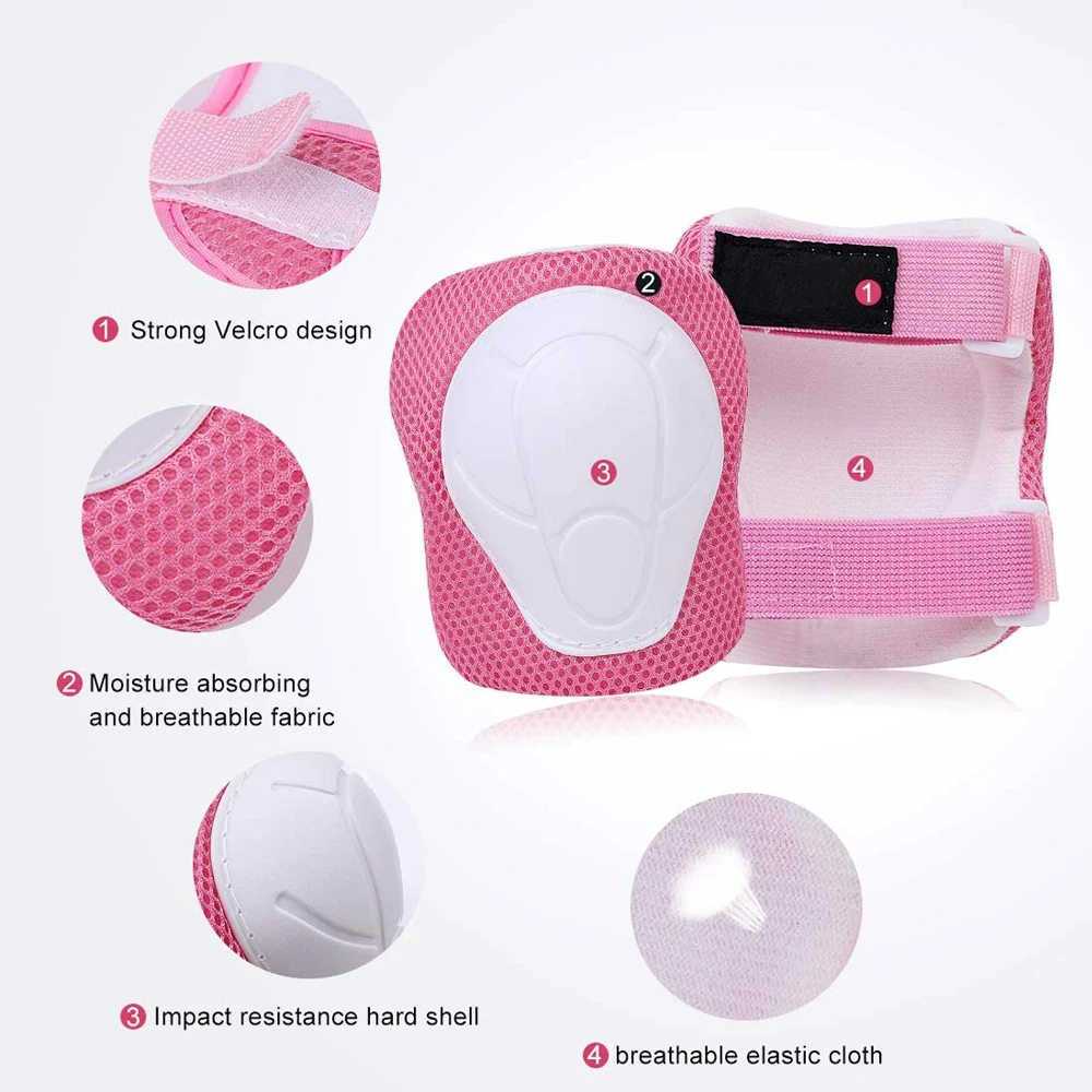 GOMOREON 6 ピース/セット子供用膝パッド肘パッドリ - Cycling Protective Gear Kids のレビューと価格