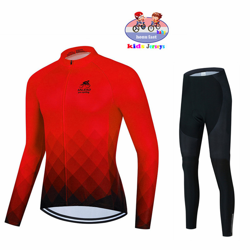 2026 春秋男の子通気性子供サイクリングジャージ速乾長袖  - Cycling Protective Gear Kids のレビューと価格