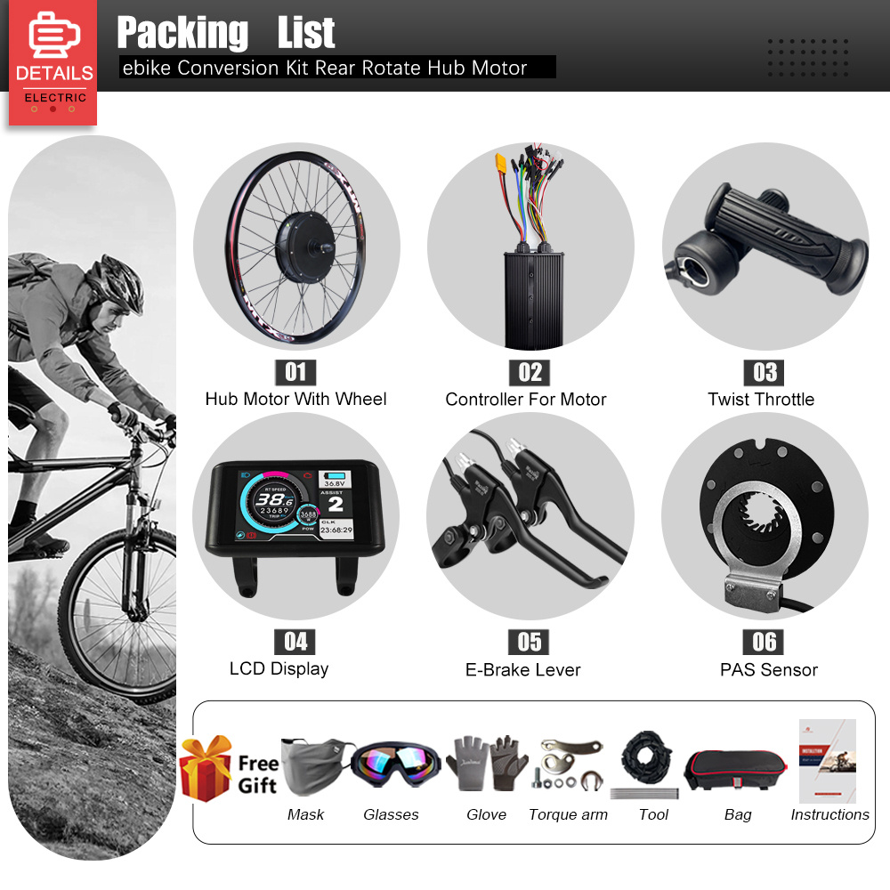 60V 3000W電動自転車変換キット 26-29インチ 7 - Cycling Gear Display のレビューと価格