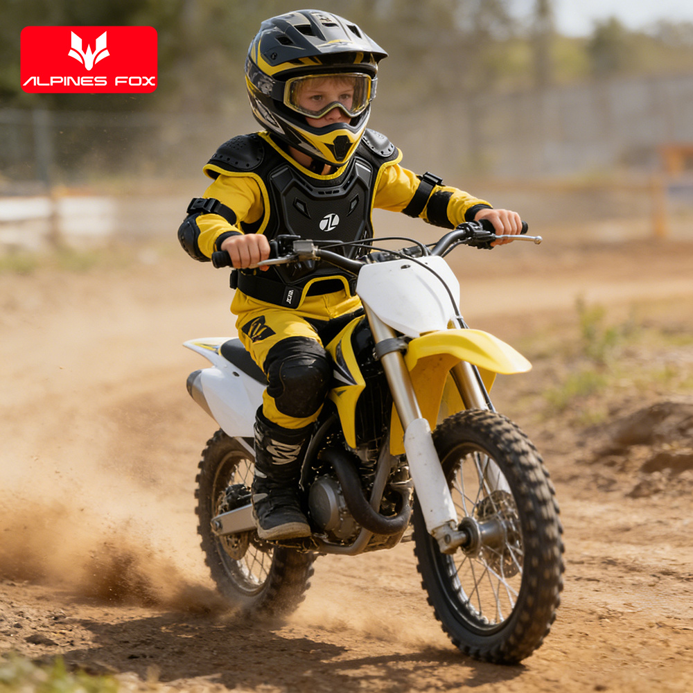 子供用モトクロスボディアーマー保護ベストDH ATVダートバ - Cycling Protective Gear Kids のレビューと価格