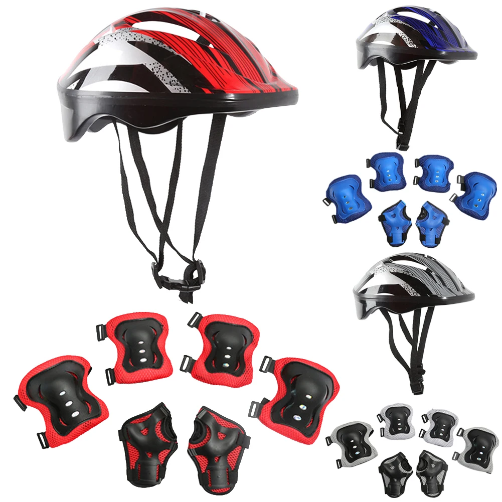 7 個の自転車スポーツ保護具セット調整可能な子供用安全スケー - Cycling Protective Gear Kids のレビューと価格